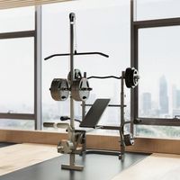 banco de pesas sportnow acero pu 155x106x202 cm negro