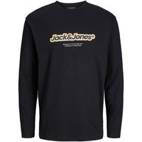 jack  jones camiseta manga larga 12267445 jorvesterbro newton brndg tee ls bf jnr black para nino