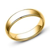 anillo de tungsteno dorado 5 mm