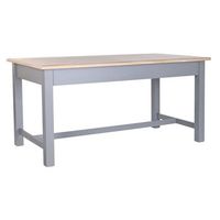 mesa comedor paulownia mdf 1615x815x78 gris