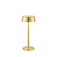 lampara de mesa zafferano dorada led recargable 32 w 33 cm