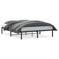 cama matrimonial  cama para adulto  estructura de cama sin colchon metal negro 160x200 cm