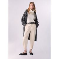 liu jo pantalones pantalones boyfriend en terciopelo para mujer