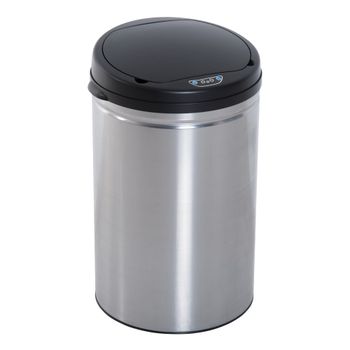 Cubo de basura 30.5x30.5x51.5 cm plateado