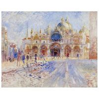legendarte - cuadro lienzo impresion digital - la plaza san marcos venecia - pierre auguste renoir - decoracion pared cm 60x75