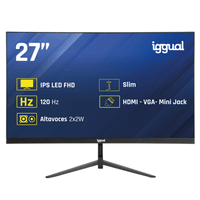 iggual monitor 27 ips 1ms fhd 120hz vga hdmi altavoces 27 led ips full hd hdmi vga altavoces