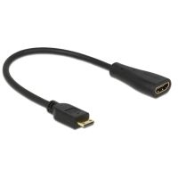 adaptador delock mini-hdmi a hdmi 023 m negro