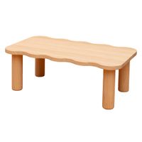 mesa de centro de pino macizo natural 100 cm barnizado