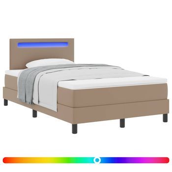 Cama Tapizada 203x123x88 Cm  - Marrón
