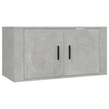 Mueble Para Tv De Pared Gris Hormigón 80x34,5x40 Cm Vidaxl