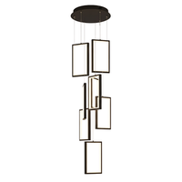 lampara colgante lhj089-7cp black white