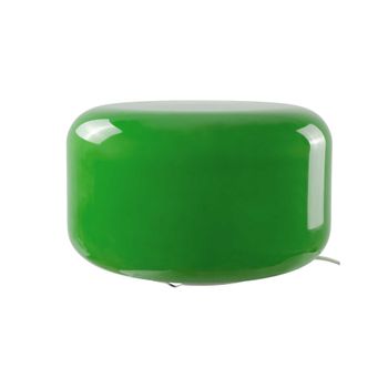 Lámpara de mesa de vidrio verde