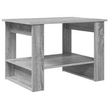 Mesa De Café | Mesa De Centro Gris Sonoma 72 X 50 X 50 Cm Madera De Ingeniería