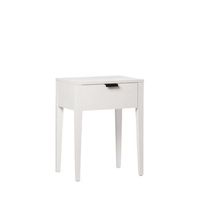 mesita de noche 1 cajon mdf chapa de pino klast home contemporaneo 45 x 60 cm - blanco