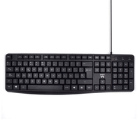 teclado ewent ew3001 usb negro escritura silenciosa
