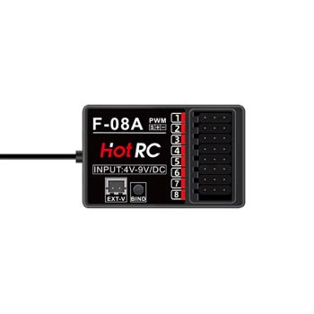 Receptor PWM de 8 canales 2.4 GHz HOTRC F-08A/F-08AT para transmisor de radio DS800 HT-8A CT-8B modelos de vehículos RC