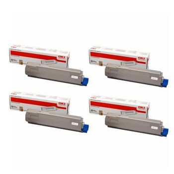 Original Multipack OKI C822 Printer Toner Cartridges (4 Pack) -44844616