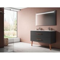 mueble fusta 120 cm 2c 2s antracita mate pack mueble  lavabo
