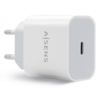 Aisens A110-0537 Cargador de Pared USB-C 20W Blanco