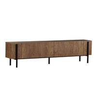 soporte de tv de madera nexus - 180 x 30 x 45 cm - kafkas roble  negro