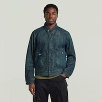 g-star raw chaquetas d29967-e358 battle denim jkt-j358 antique crossover para hombre