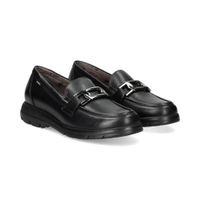 fluchos mocasines mujer - negro talla 39