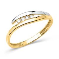 anillo de oro amarillo y blanco de alta calidad