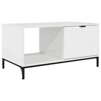 mesa de cafe brillante 90 x 49 x 46 cm madera contrachapada