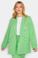 yours americana verde menta doble botonadura mujer curvy y tallas grandes yours