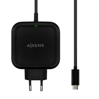 cargador aisens 65w pd30 qc30 1xusb-c 12m negro