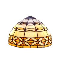 pantalla tiffany suelta serie  marfil d-30cm