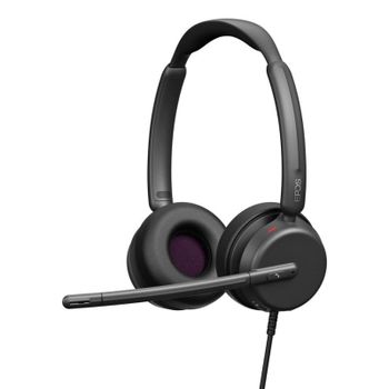 Auriculares Epos IMPACT 460 con cable USB-C para llamadas y música con cancelación de ruido, negros