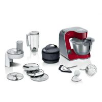 robot de cocina bosch mum5x720 1000w bol 39l acero inoxidable balanza integrada 7 velocidades rojoplata