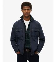 superdry para hombre m4010930a chaqueta essentials marino xxl casual algodon