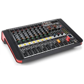 Mezclador de audio Power Dynamics PDM-M804A 2 canales Bluetooth ecualizador 7 bandas