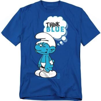 The Smurfs Camiseta Think Blue para hombre
