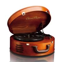 tornamesa lenco tt-34 tocadiscos automatico madera 334578 rpm usb