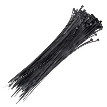 300 X 4.8mm Cable Tie Black Qty 100