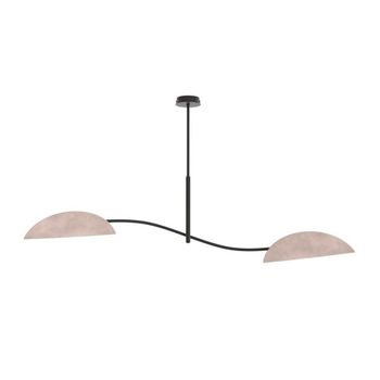 Lámpara de techo norgi gris (2 luces)