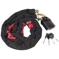 72 sleeved chain  lock - square links