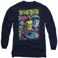 star trek camiseta manga larga classic para mujer