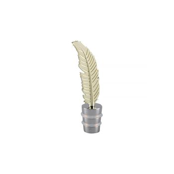 Gold feather bottle stopper