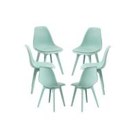pack 6 sillas dami suprym de polipropileno 824943 cm - celadon