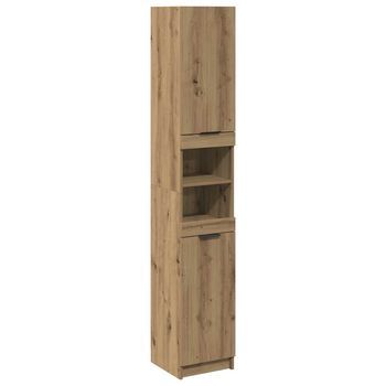 Mueble De Baño | Armario De Baño Madera Ingeniería Roble Artisan 32x34x188,5 Cm
