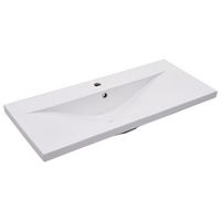 lavabo de bano moderno  lavabo encastrado de ceramica blanco 91x395x185 cm