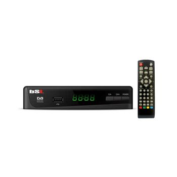 Receptor TDT2 HD BSL-255  Alta Definición  FULL HD 1080P  Soporta H.265 10 MAIN HEVC   Display Digital y Mando a distancia  Entrada Scart  , USB y HDMI
