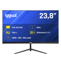 iggual monitor 24 1ms fhd 120hz vga hdmi dp mm 238 led ips full hd hdmi vga altavoces