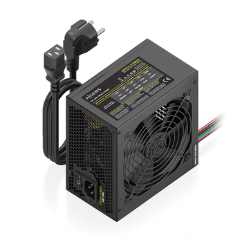 AISENS - FUENTE ALIMENTACION ATX 500W CON CABLE DE ALIMENTACION OEM, NEGRA