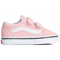 vans deportivas moda baby old skool v - powder pinktrue white para nino