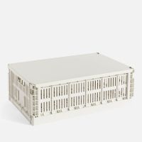 hay colour crate lid - large - off white